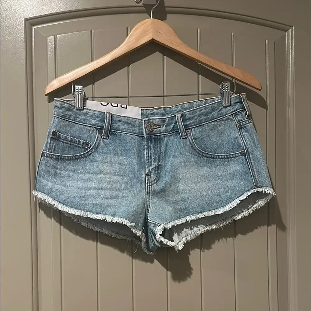 BDG Blue Denim Shorts Sz 27 NWT